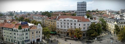 Bourgas, town center view Bourgas, town center view
