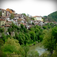 Veliko Turnovo, town view over Yantra river