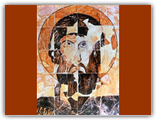 Pre-Renaissance ceramic icon of St Theodor Stratilat, found in Great Preslav, 10th century