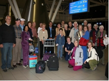 Tourist group from CANADA. Departure at Sofia Airport